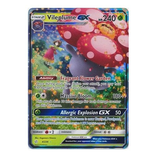 Pokémon – Sun & Moon – Cosmic Eclipse – Vileplume-GX – 4/236
